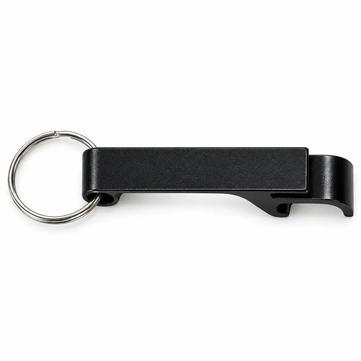 Personalized Aluminum Keychain Bottle Opener, shown with your engraving in place